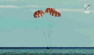 NASA's Orion spacecraft returns to Earth after moon missions