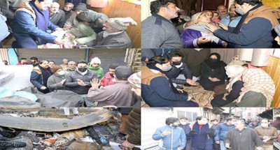 JK: District Admin Srinagar reaches out to Aali Kadal fire victims