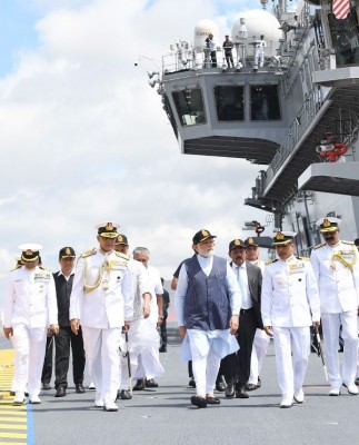 Glimpses: PM Modi  commissions  INS Vikrant in Kochi