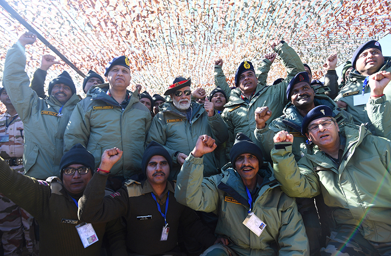 PM Narendra Modi celebrates Diwali with Armed forces in Kargil