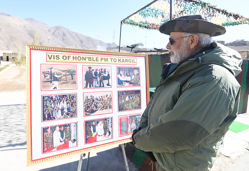 PM Narendra Modi celebrates Diwali with Armed forces in Kargil