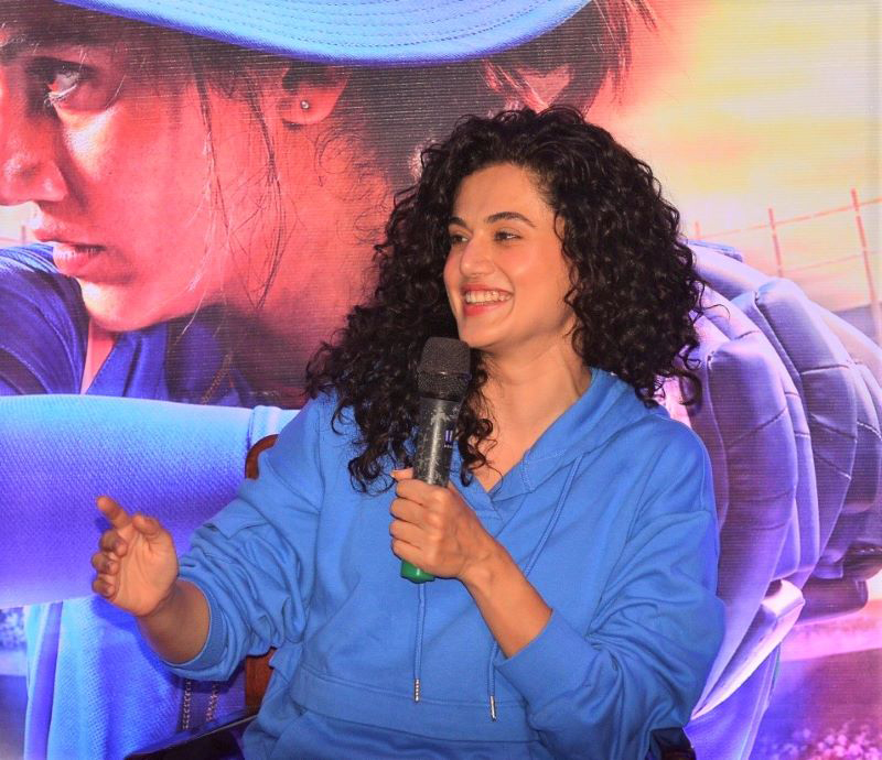 Taapsee Pannu, Mithali Raj, Srijit Mukherji promote Shabaash Mithu in Kolkata