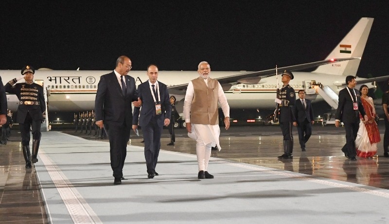 PM Modi lands at Uzbekistan's Samarkand for SCO summit