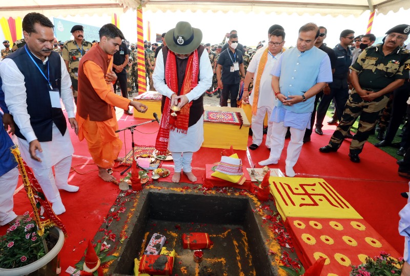 Amit Shah addresses inauguration of Khadi and Village Industries products in Assam's Tamulpur