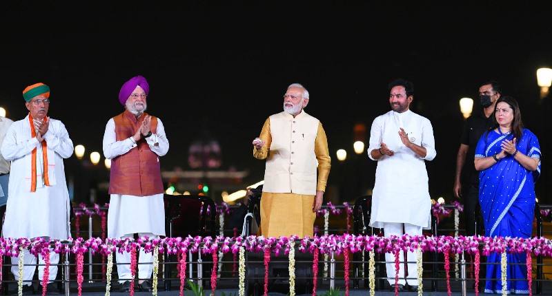 Moments from PM Modi unveiling Kartavya Path, statue of Netaji Subhas Chandra Bose at India Gate