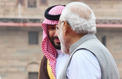 PM Modi, Saudi Arabia's Crown Prince and PM Mohammed bin Salman Al Saud in Delhi