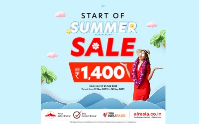 AirAsia India launches Start of Summer Sale with fares starting at Rs 1,400