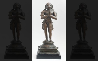 Stolen Chola period Hanuman sculpture retrieved and handed over to Idol Wing of Tamil Nadu