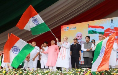 Amit Shah flags off Tiranga Yatra