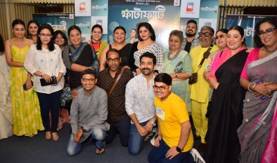 In Images: Abir Chatterjee, Ritabhari Chakraborty, Swastika Dutta starrer Fatafati trailer launch