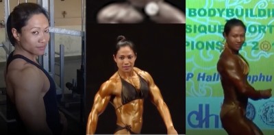 Manipur woman athlete Leishangthem Sarita wins gold at national bodybuilding championship