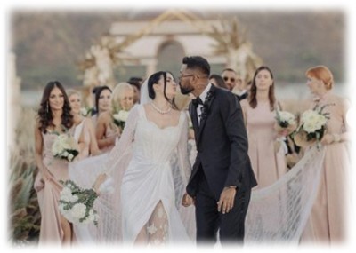 Hardik Pandya renews wedding vows with wife Natasa Stankovic