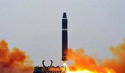 N. Korea test-fires intercontinental ballistic missile