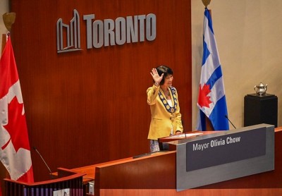 Canada: Olivia Chow takes office as Mayor of Toronto