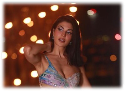 Jacqueline Fernandez looks gorgeous in multicoloured one-shoulder gown