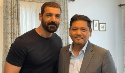 Meghalaya: CM Conrad K Sangma and John Abraham deliberate on creation of NE United Football Academy