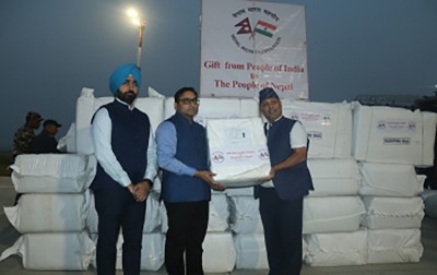 India's third tranche of earthquake relief materials reaches Nepal