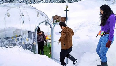 Fiber Igloo: A wonderland experience for tourists in snow bound Jammu and Kashmir's Gulmarg