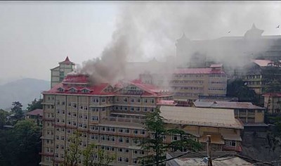 Shimla: Major fire at new OPD block of IGMC