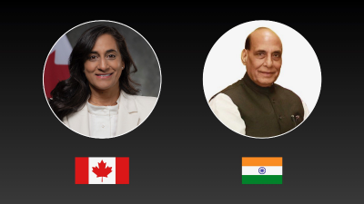 Rajnath Singh speaks with Canadian counterpart, both agree to enhance defence ties