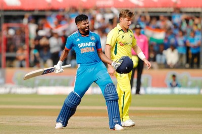 India-Australia clash: Iyer, Gill slam tons as SKY's hurricane knock propels hosts to 399/5