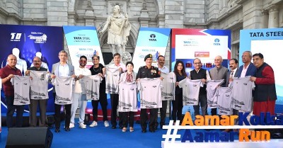 Tata Steel Kolkata 25K running festival's countdown kicks off at Victoria Memorial