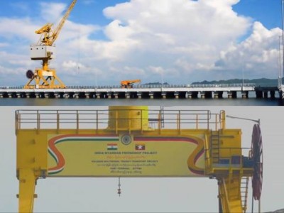 India, Myanmar jointly launch Sittwe Port; halves Kolkata-Agartala-Aizawl transit