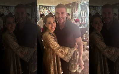 'Did it for children': Karisma Kapoor shares cute image hugging David Beckham