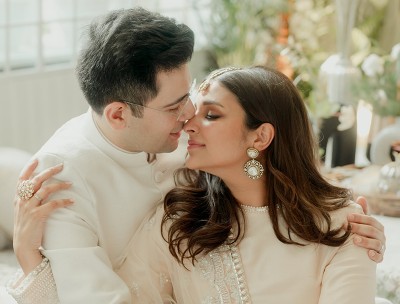 Raghav Chadha and Parineeti Chopra are engaged! The happy couple shares first images on social media