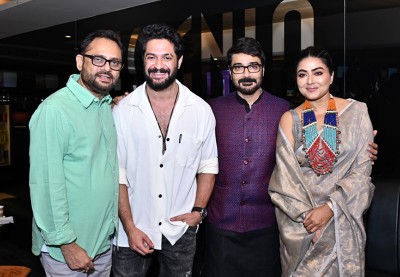 Glimpses from premiere of Prosenjit Chatterjee starrer Shesh Pata