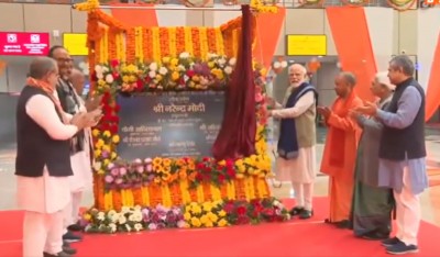 PM Modi inaugurates revamped Ayodhya Dham junction railway station in Uttar Pradesh