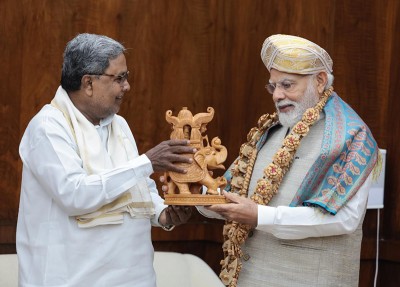 Karnataka CM Siddaramaiah meets PM Modi in Delhi