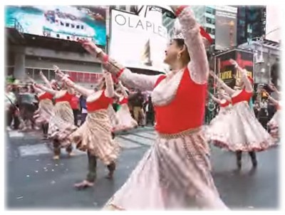 What is the connection between 'Mughal-E-Azam' and Times Square, check out the video