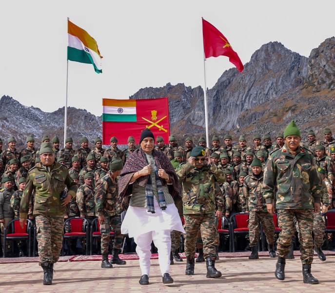 Defence Minister Rajnath Singh visits Tawang