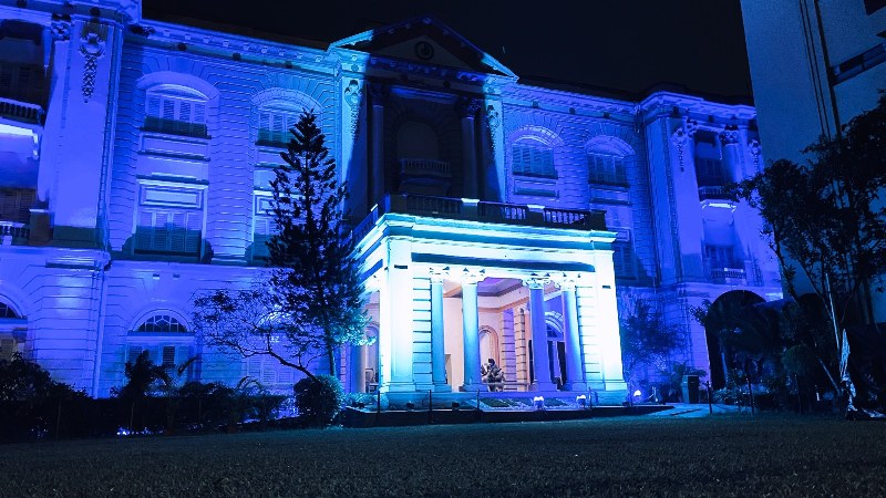 Iconic buildings in Kolkata go blue to uphold children's rights as part of UNICEF programme