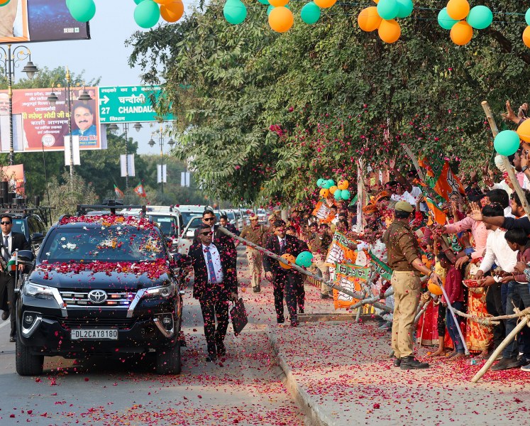 Narendra Modi visits his constituency Varanasi