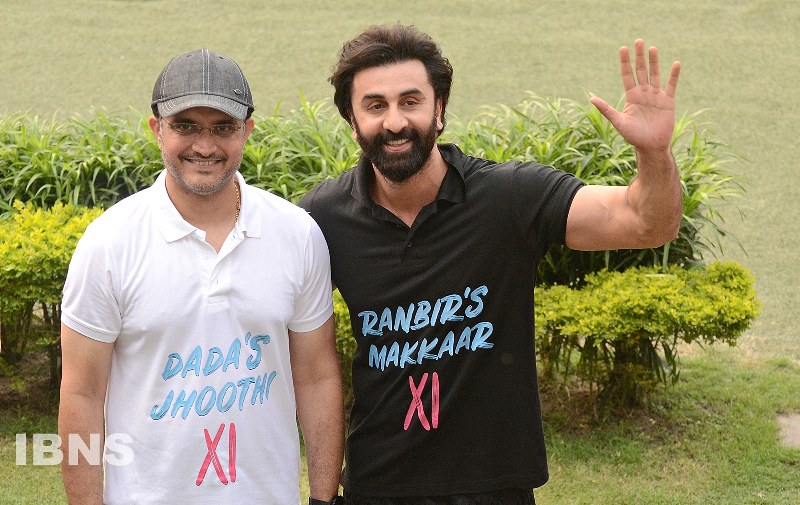 Ranbir Kapoor, Sourav Ganguly at Eden Gardens for cricket and Tu Jhoothi Main Makkaar