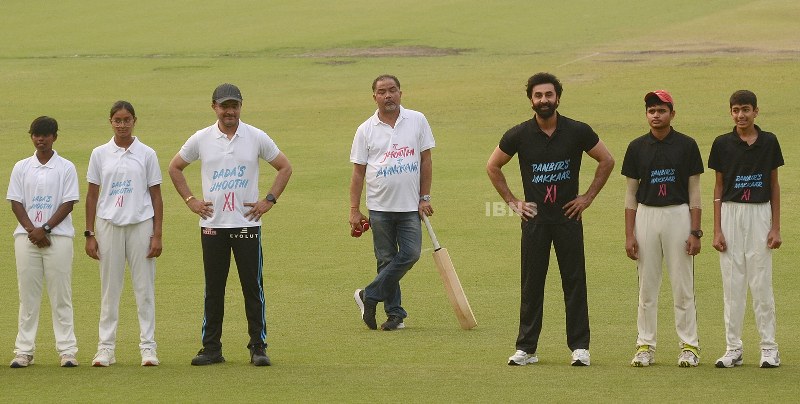 Ranbir Kapoor, Sourav Ganguly at Eden Gardens for cricket and Tu Jhoothi Main Makkaar