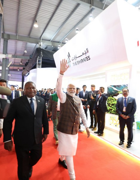 PM Modi visits Vibrant Gujarat trade show