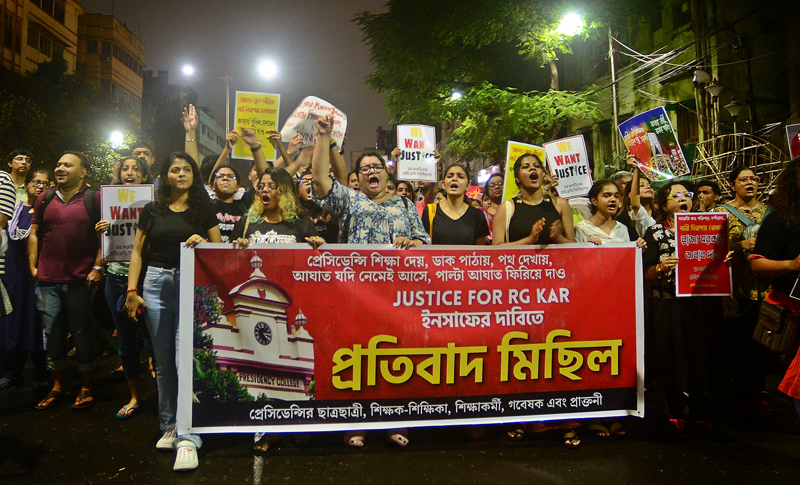 Kolkata’s Presidency University demands justice for RG Kar rape-murder victim