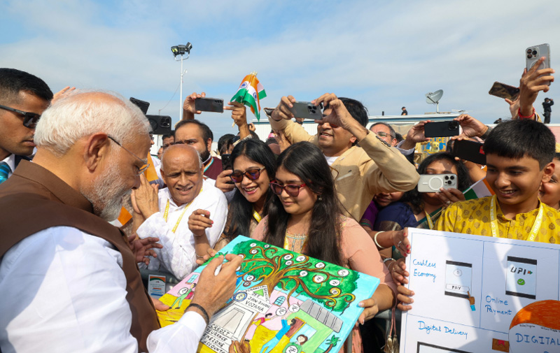 PM Modi arrives in US to warm Indian diaspora welcome; meets Joe Biden