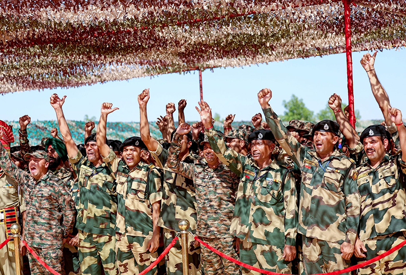 PM Modi celebrates Diwali with soldiers