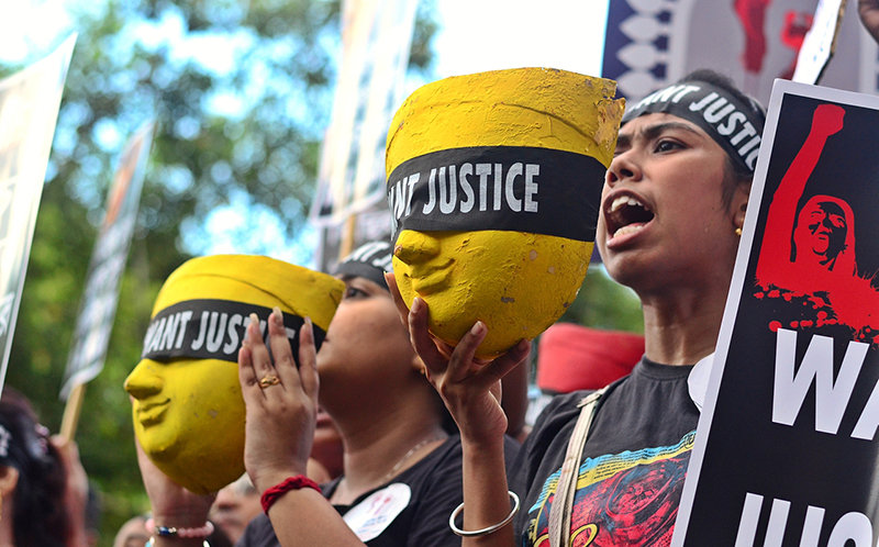 Clay artisans march demanding justice for RG Kar victim