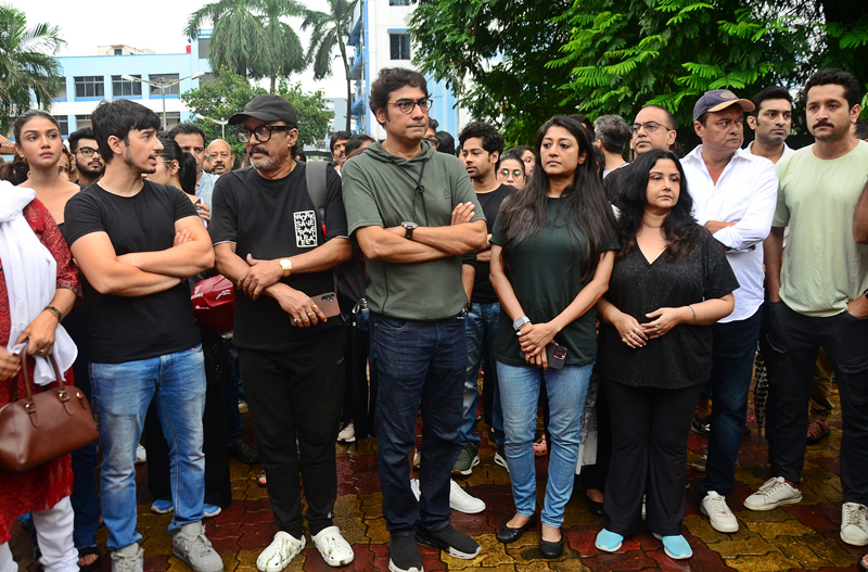 Bengali film fraternity protests against RG Kar rape-murder