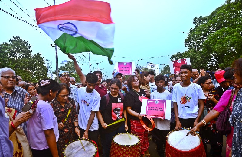 Countering Durga Puja carnival, doctors' platform organises mega rally demanding justice for RG Kar victim in Kolkata