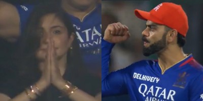 Anushka Sharma's 'Thank God' reaction after Virat Kohli featured RCB's decimation of DC go viral