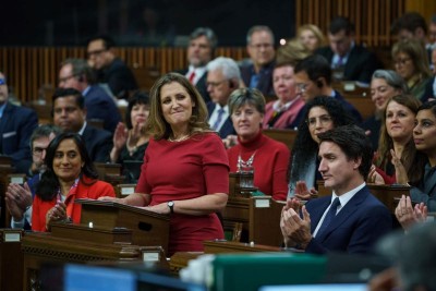 Canada's Federal budget won't raise taxes for middle class, Chrystia Freeland says