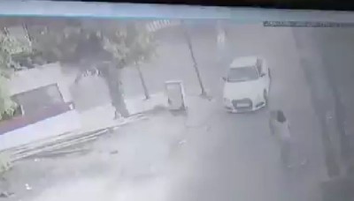 Repetition of Pune horror: Elderly man dies in Noida after speeding Audi hits him, CCTV captures moment