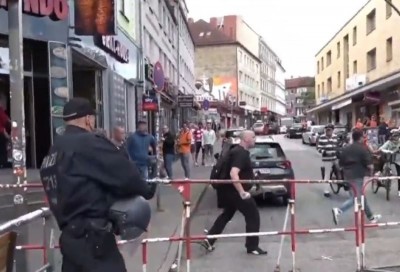 Axe-wielding man shot by police in Hamburg ahead of Euro 2024 football match