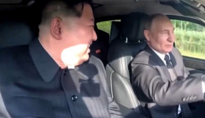 Putin, Kim Jong Un enjoy Russia-built Aurus limousine drive, video goes viral